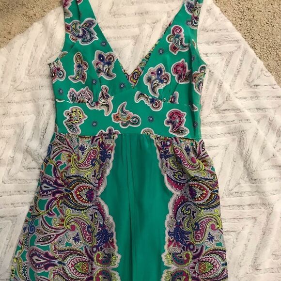 Tibi New York Anthropologie maxi dress gown silk - Picture 3 of 8